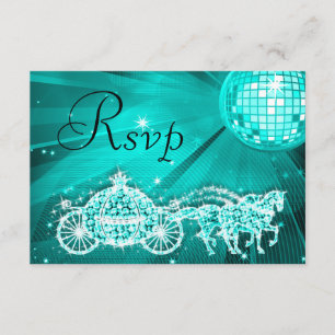 Princess Coach & Hors & Disco Ball RSVP