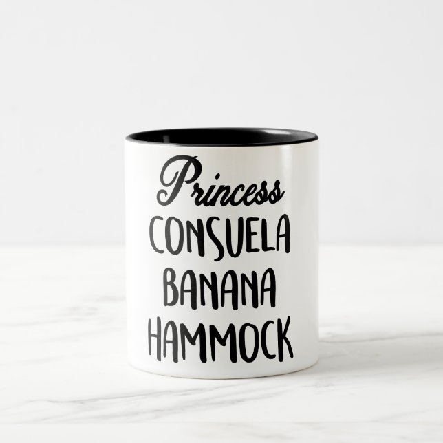 Princess Consuela Banana Hammock Two-Tone Coffee Mug (Center)