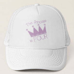 Princess Crown 4th Birthday Tshirts Trucker Hat