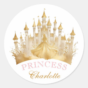 Princess Crown Birthday Party Favour Sticker
