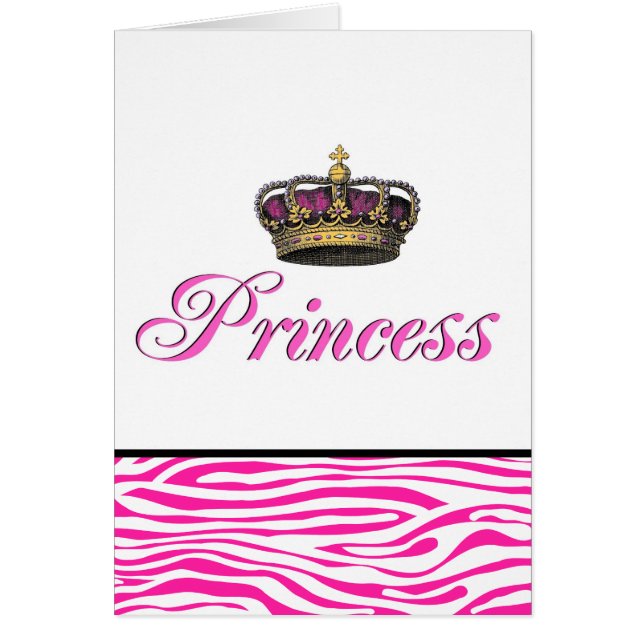 Princess crown in hot pink (Front)