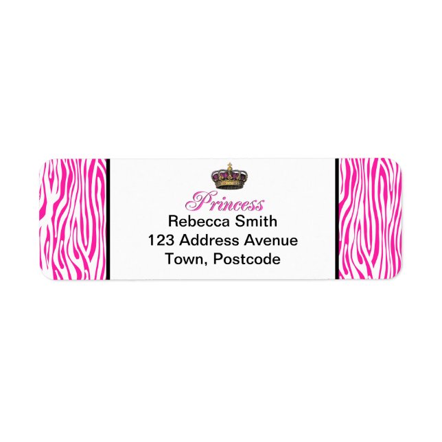 Princess crown in hot pink (Front)