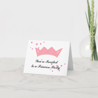 Princess Crown Invitation