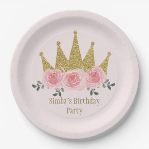 Princess Crown Paper Plate