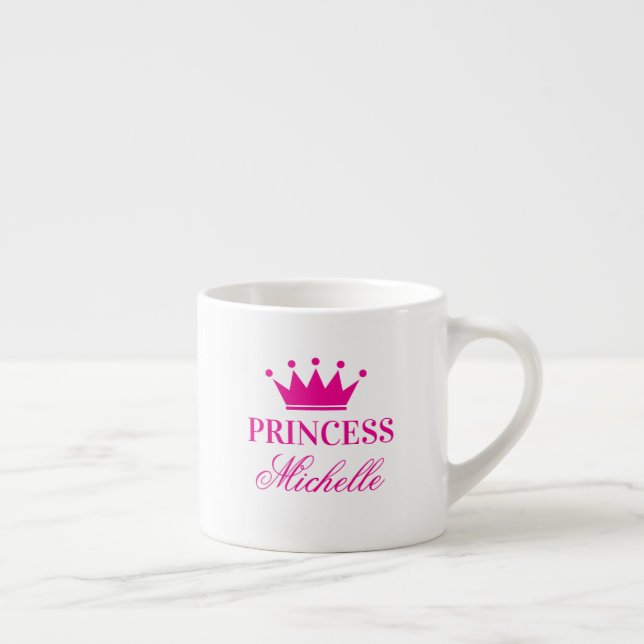 Princess Crown Personalized Espresso Mug (Right)