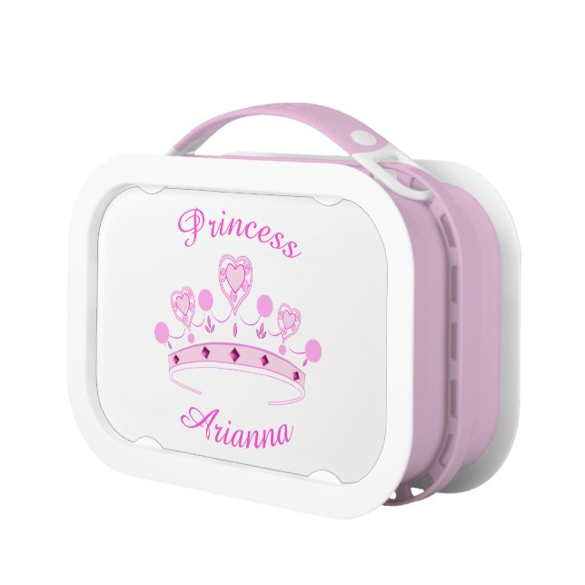Princess Crown Personalized Lunch Box (Left)
