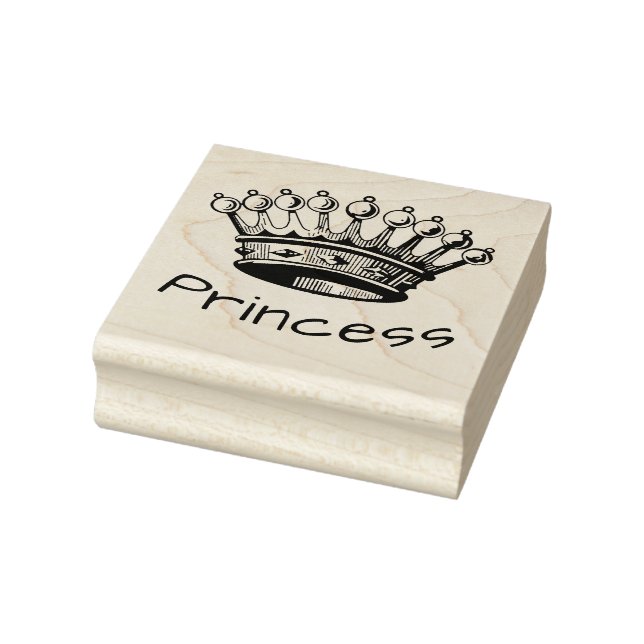 Princess Crown Rubber Stamp (Stamp)