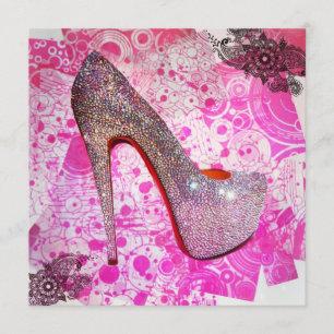 Princess Crystal Heel Greeting Card