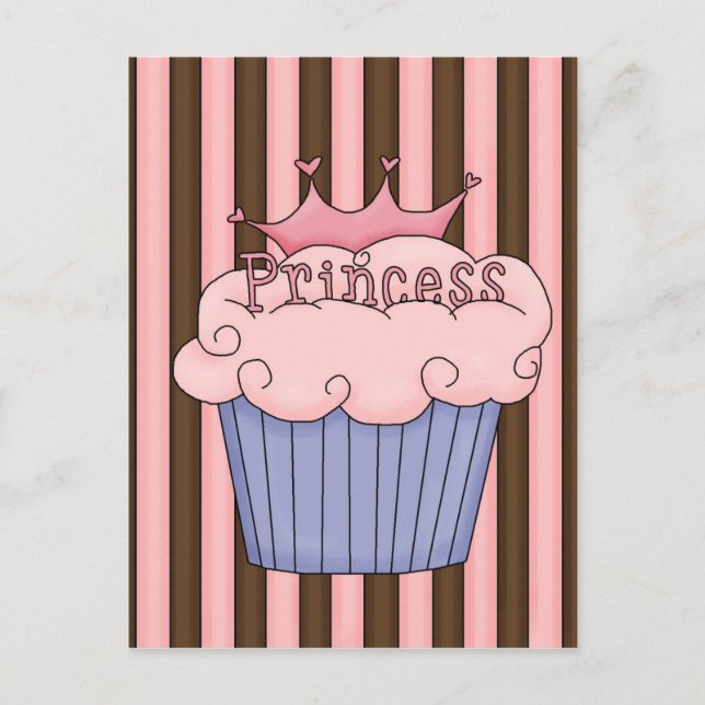 Princess cupcake postcard (Front)