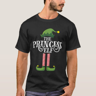Princess Cute Elf Matching Family Group Christmas T-Shirt