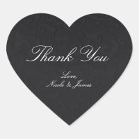 Princess Damask Black Elegant Storybook Wedding