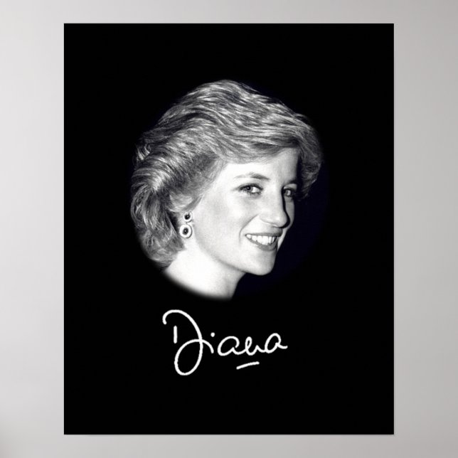 Princess Diana autograph Poster (Front)
