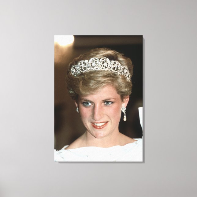 Princess Diana Bahrain 1986 Canvas Print (Front)