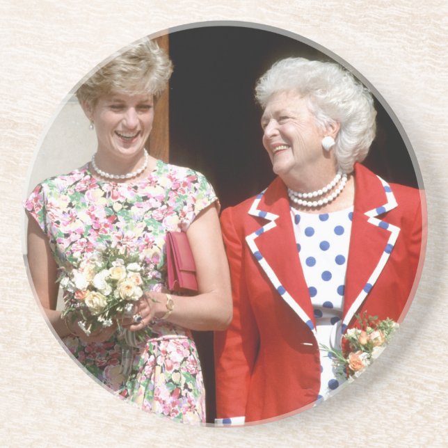 Princess Diana-Barbara Bush Coaster (Front)