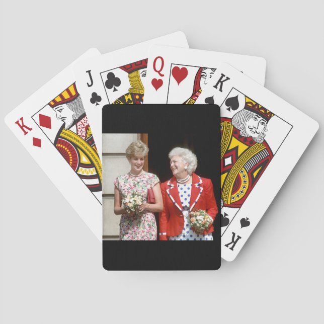 Princess Diana-Barbara Bush Playing Cards (Back)