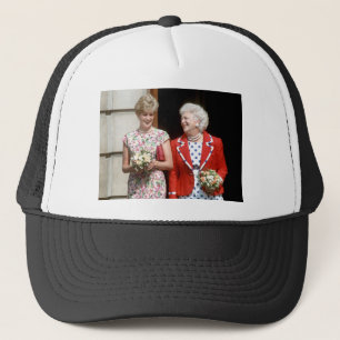 Princess Diana-Barbara Bush Trucker Hat
