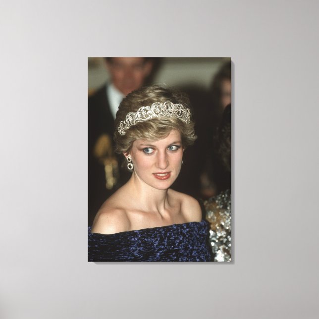 Princess Diana Portugal 1987 Canvas Print (Front)