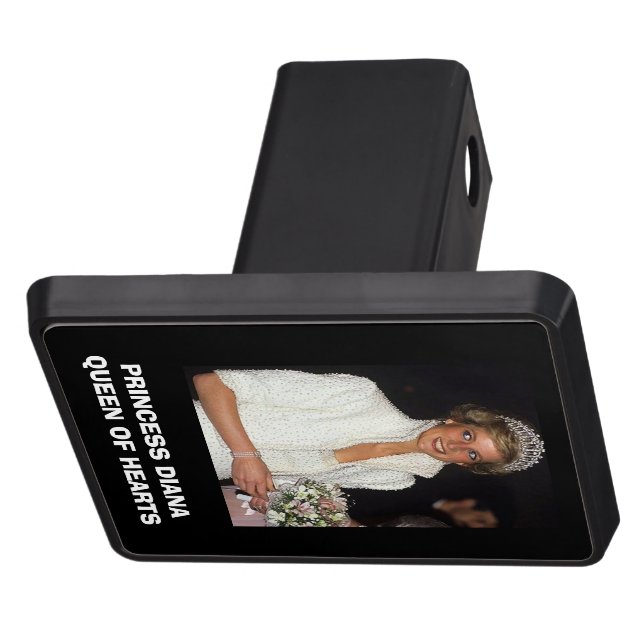 PRINCESS DIANA Queen of Hearts Trailer Hitch Cover (Top)