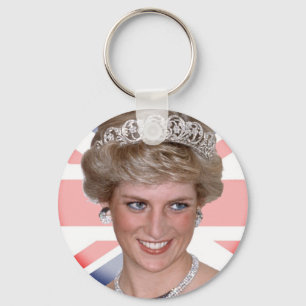 Princess Diana Union Jack Keychain