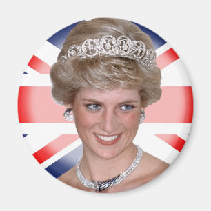Princess Diana Union Jack Magnet