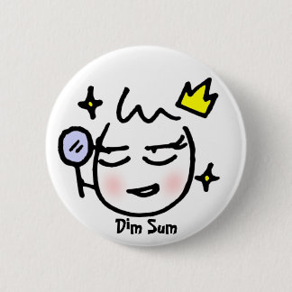 princess, Dim Sum 2 Inch Round Button