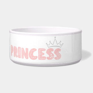 Princess dog/cat food bowl