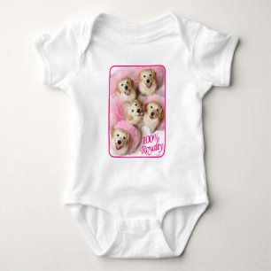 Princess Dogs in Tiaras Baby Bodysuit