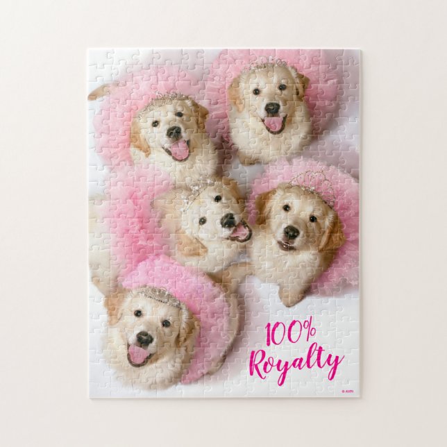 Princess Dogs in Tiaras Jigsaw Puzzle (Vertical)