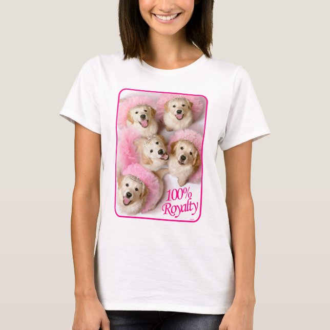 Princess Dogs in Tiaras T-Shirt (Front)
