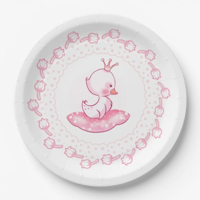 Princess Duck Paper Plate (Front)