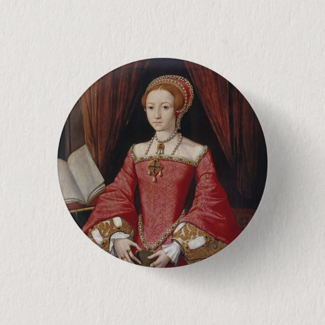 Princess Elizabeth 1 Inch Round Button (Front)