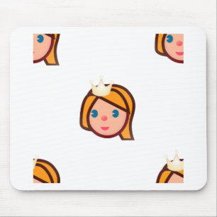 princess emoji mouse pad