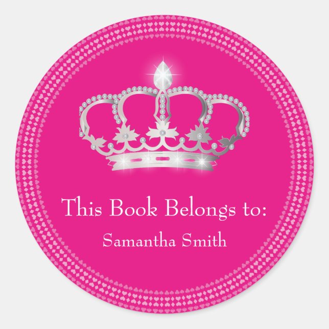Princess étiquette de livre de la Couronne (Devant)