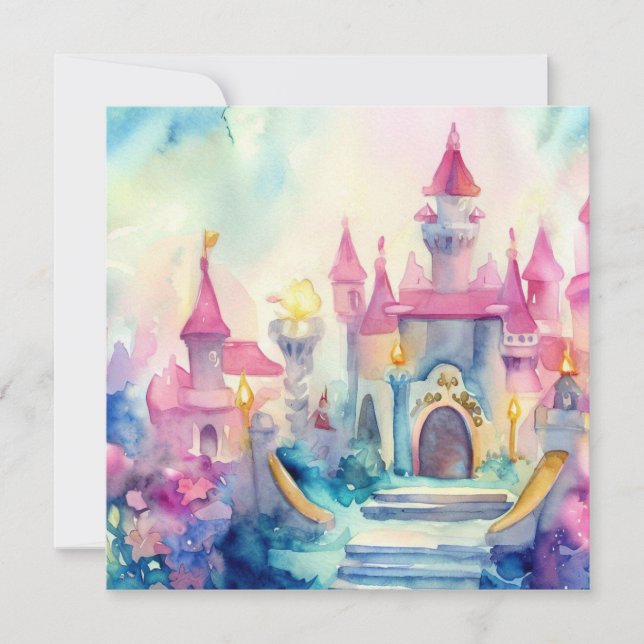 Princess Fairy Tale:  A Baby Shower Invitation (Front)