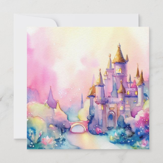 Princess Fairy Tale: Fairy Sparkles, A Baby Shower Invitation (Front)