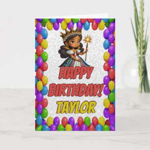 Princess Fairytale Royal Pretty Greeting Birthday Card