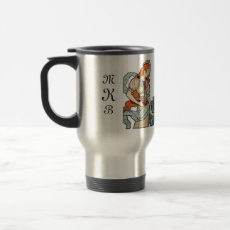 Princess Flower Girl Monogram Personal Quote Mug