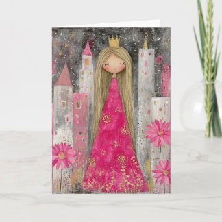 Princess Folded 5x7 Greeting Card