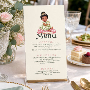 Princess Frog Baby Shower Menu