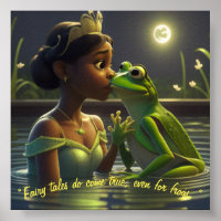 Princess & Frog Poster