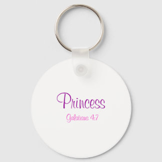 Princess, Galatians 4:7 Keychain