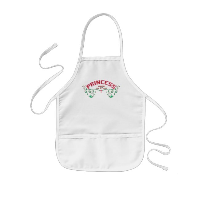 Princess girls' Christian baking/cooking apron (Front)