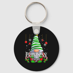 Princess Gnome Christmas Pajamas Matching Family G Keychain