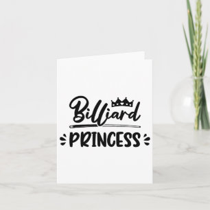 Princess Graphic Pool Billard Snooker Billard Cue  Card