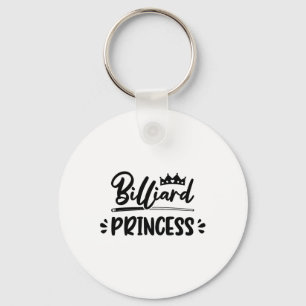 Princess Graphic Pool Billard Snooker Billard Cue Keychain