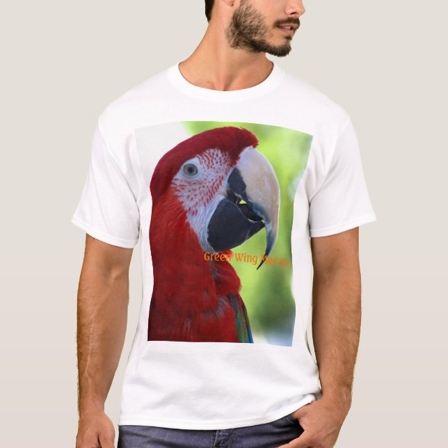 Princess Green Wing Macaw T-Shirt (Front)