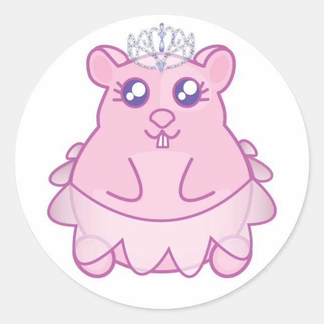 Princess Hamster Stickers (Front)