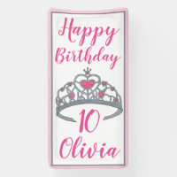 Princess Happy Birthday Party Tiara Dress-Up Crown