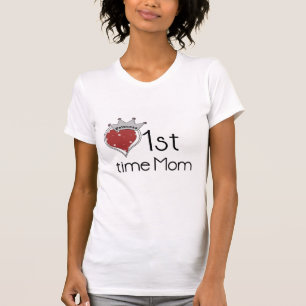 Princess Heart 1st Time Mom Tshirts and Gifts