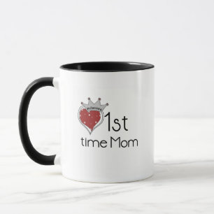 Princess Heart 1st Time Mom Tshirts and Gifts Mug